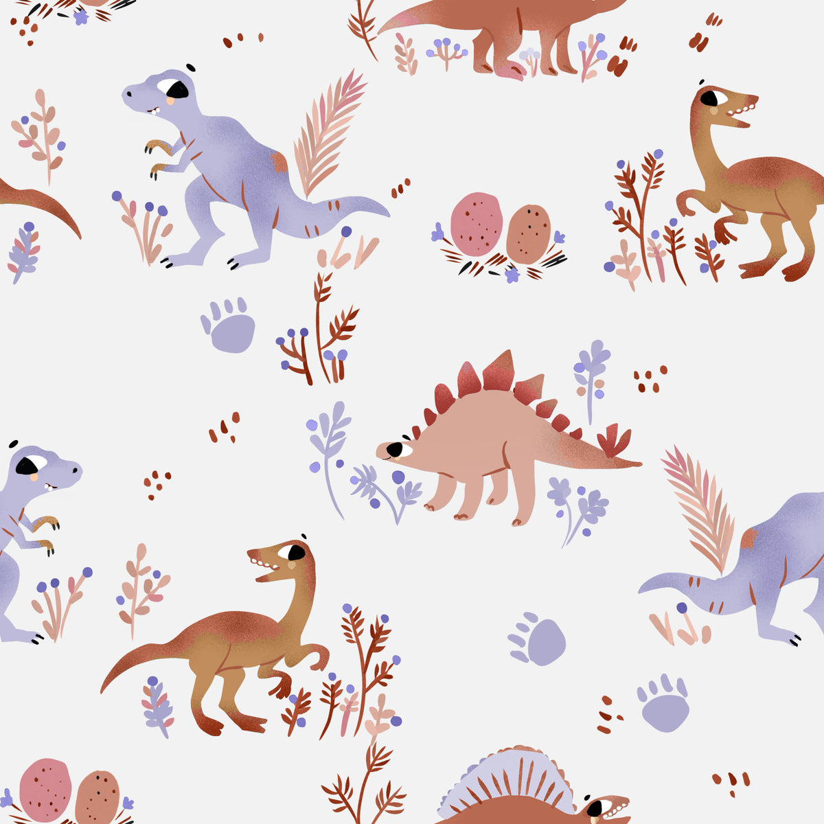 Dino Days Doodle Wallpaper⁠ in your room