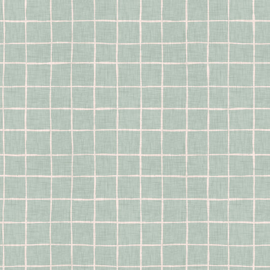 Tranquil Teal Squares Wallpaper⁠