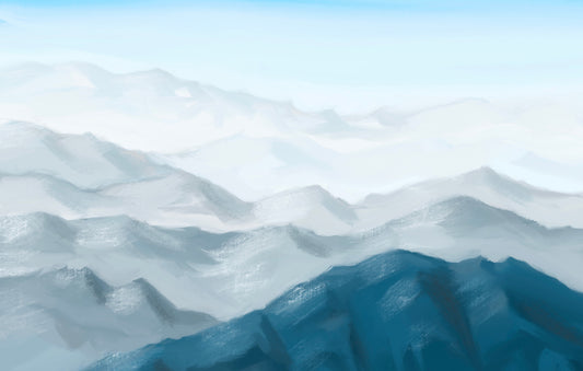 Misty Mountain Dreamscape Wall Mural