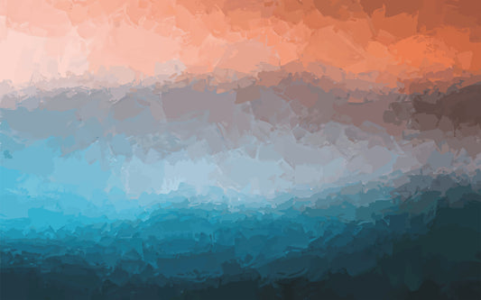 Coastal Abstraction Wall Mural