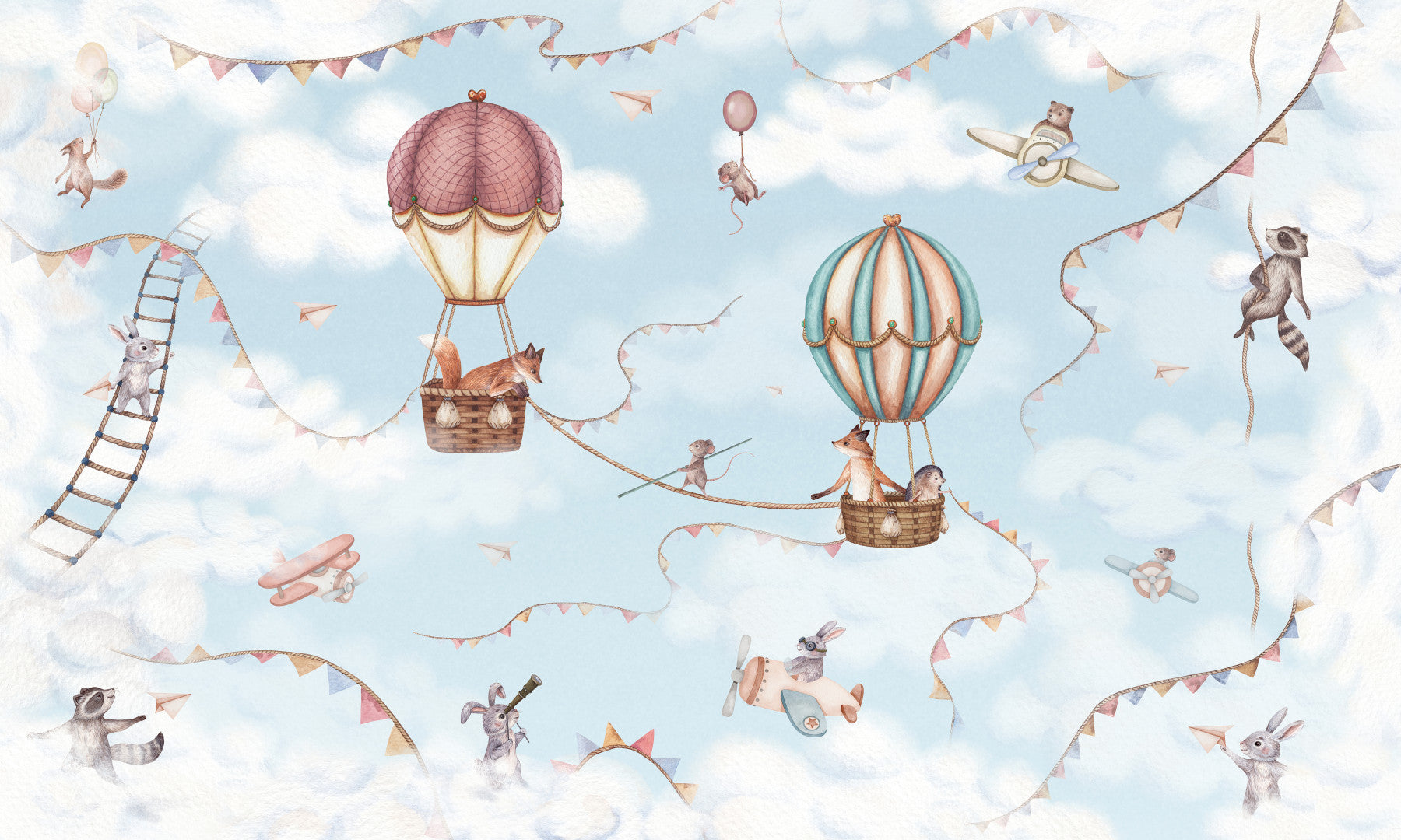 Aviation Adventure Wall Mural