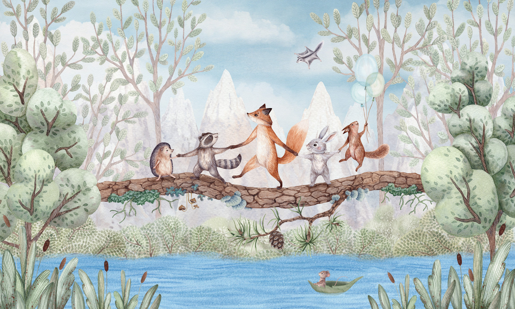 Animal Adventure Wall Mural
