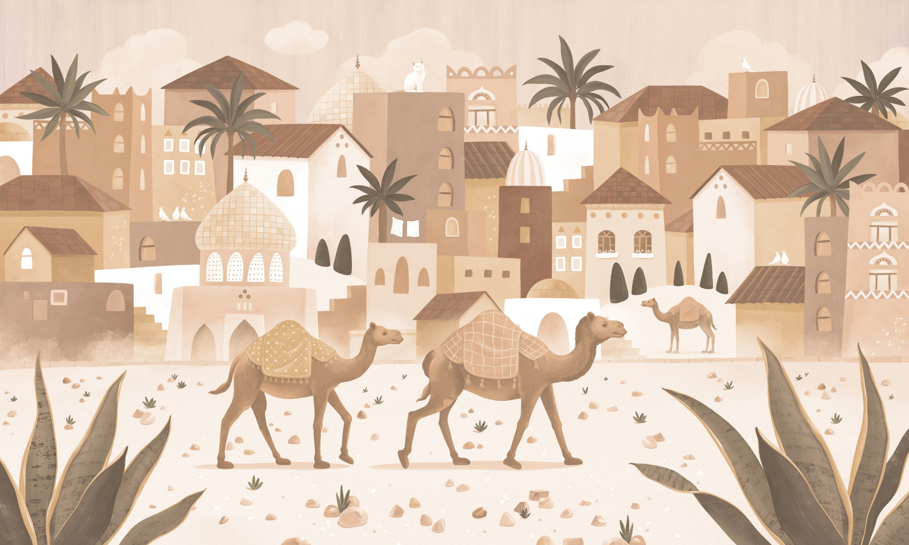 Desert Dreams Mono Wall Mural