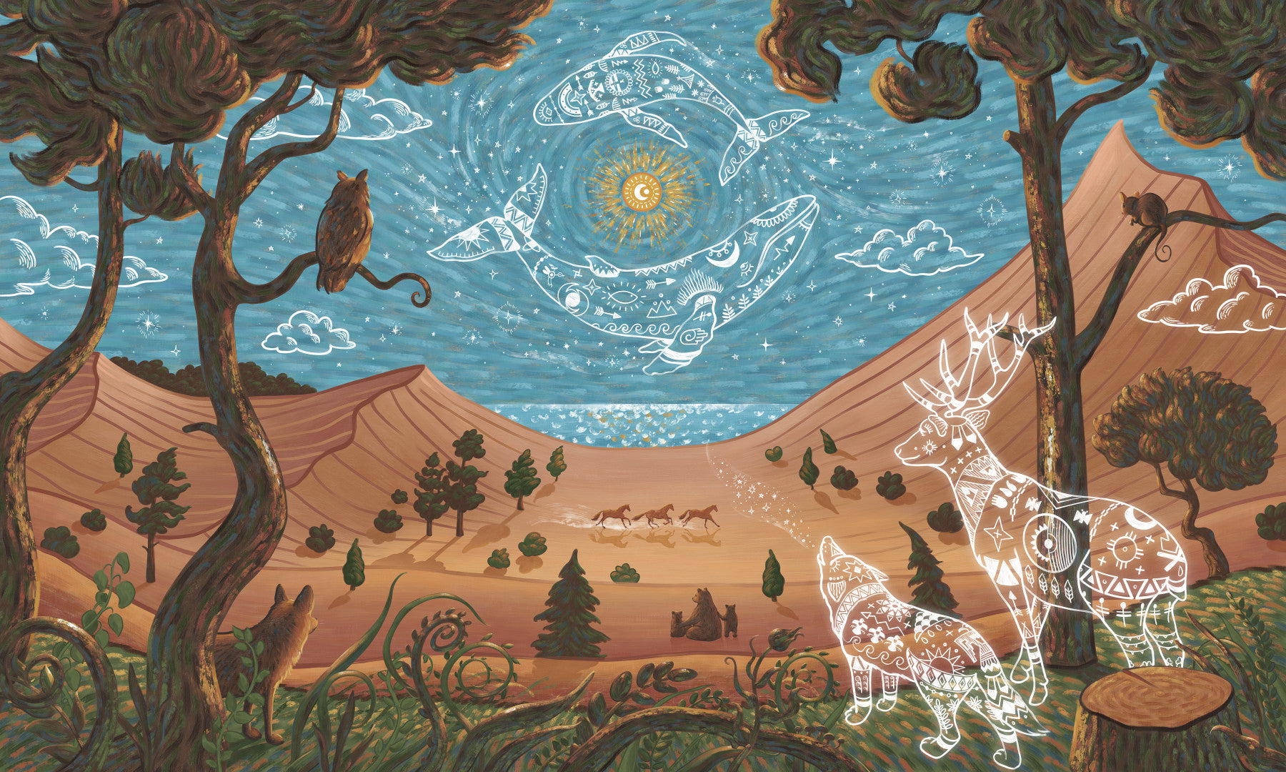 Spirit Night Wall Mural