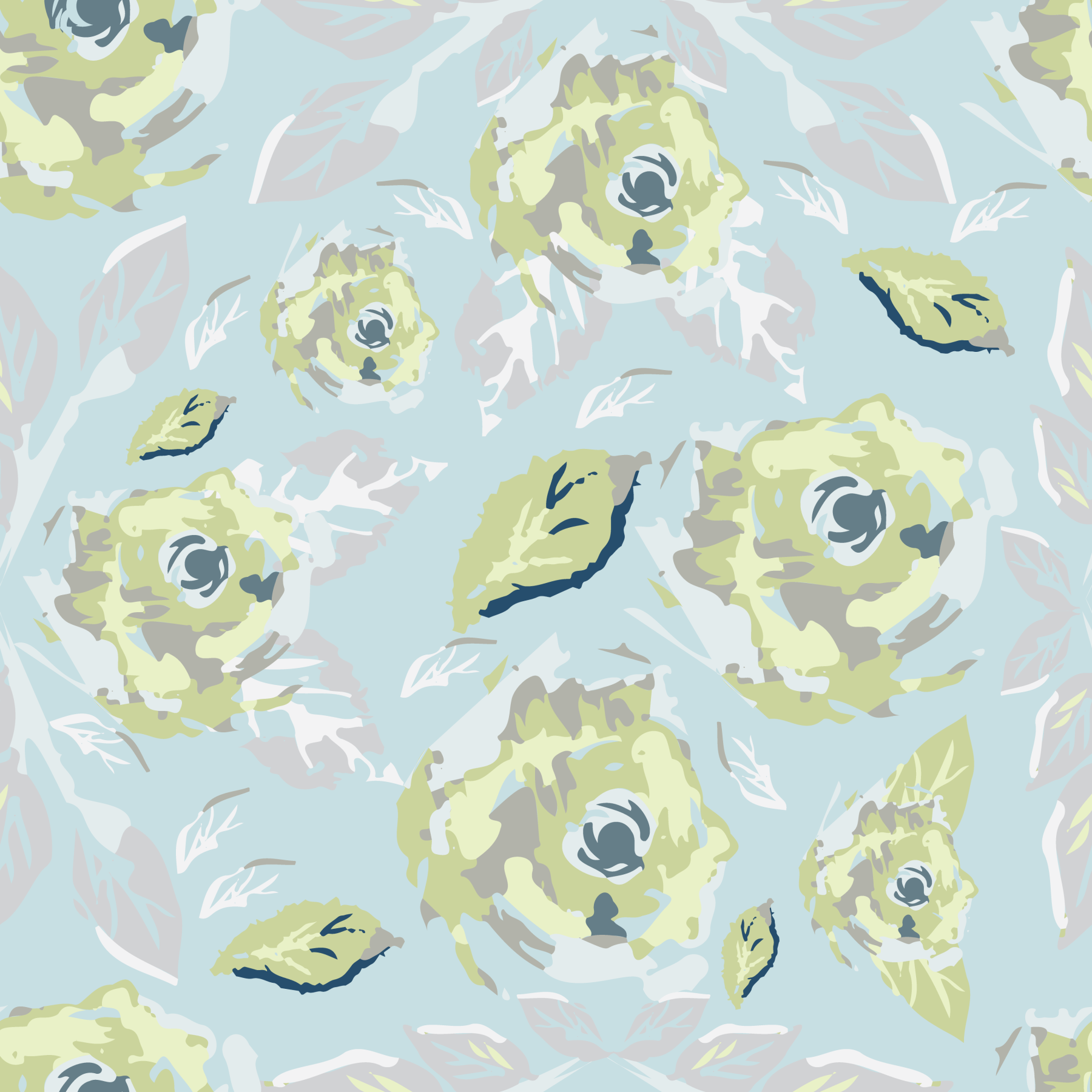 Roses Botanical Wallpaper⁠