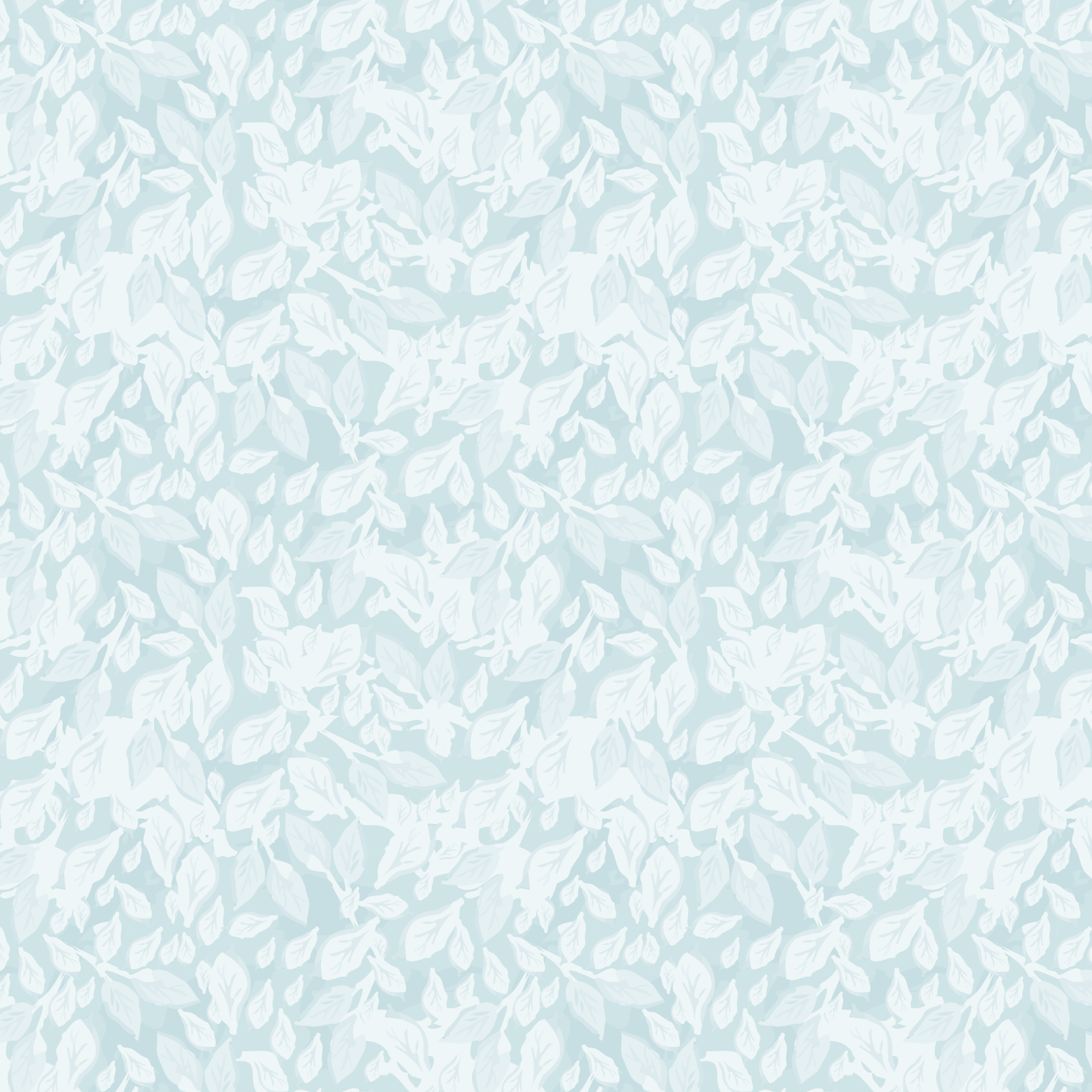 Leaves In Deep -Sky Blue Wallpaper⁠