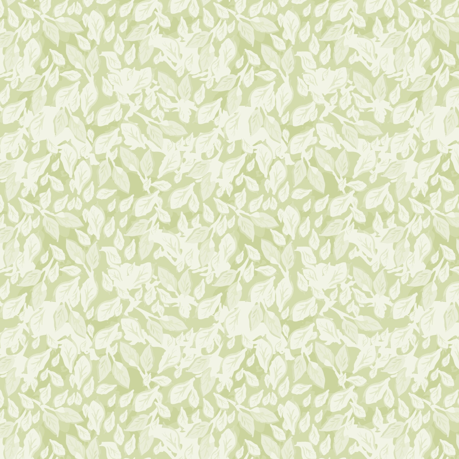 Leaves In Deep - Green Wallpaper⁠