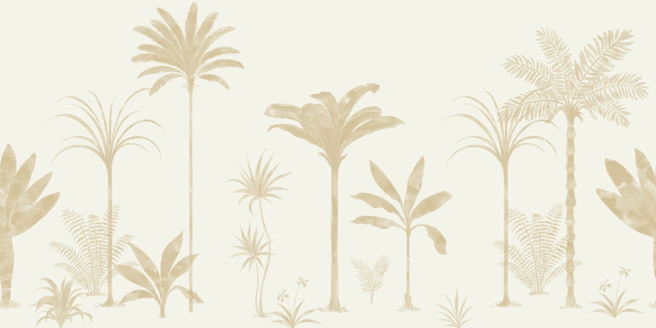 Soft Tropical Oasis Wall Mural