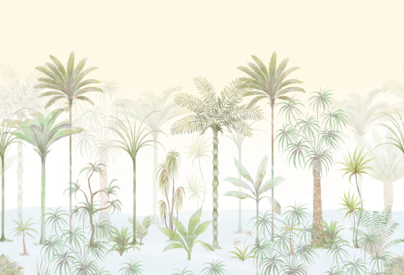 Ethereal Palm Whisper Wall Mural