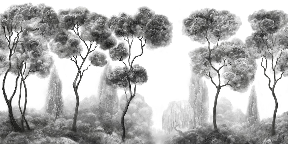Whispering Pines Landscape Wall Mural in your room