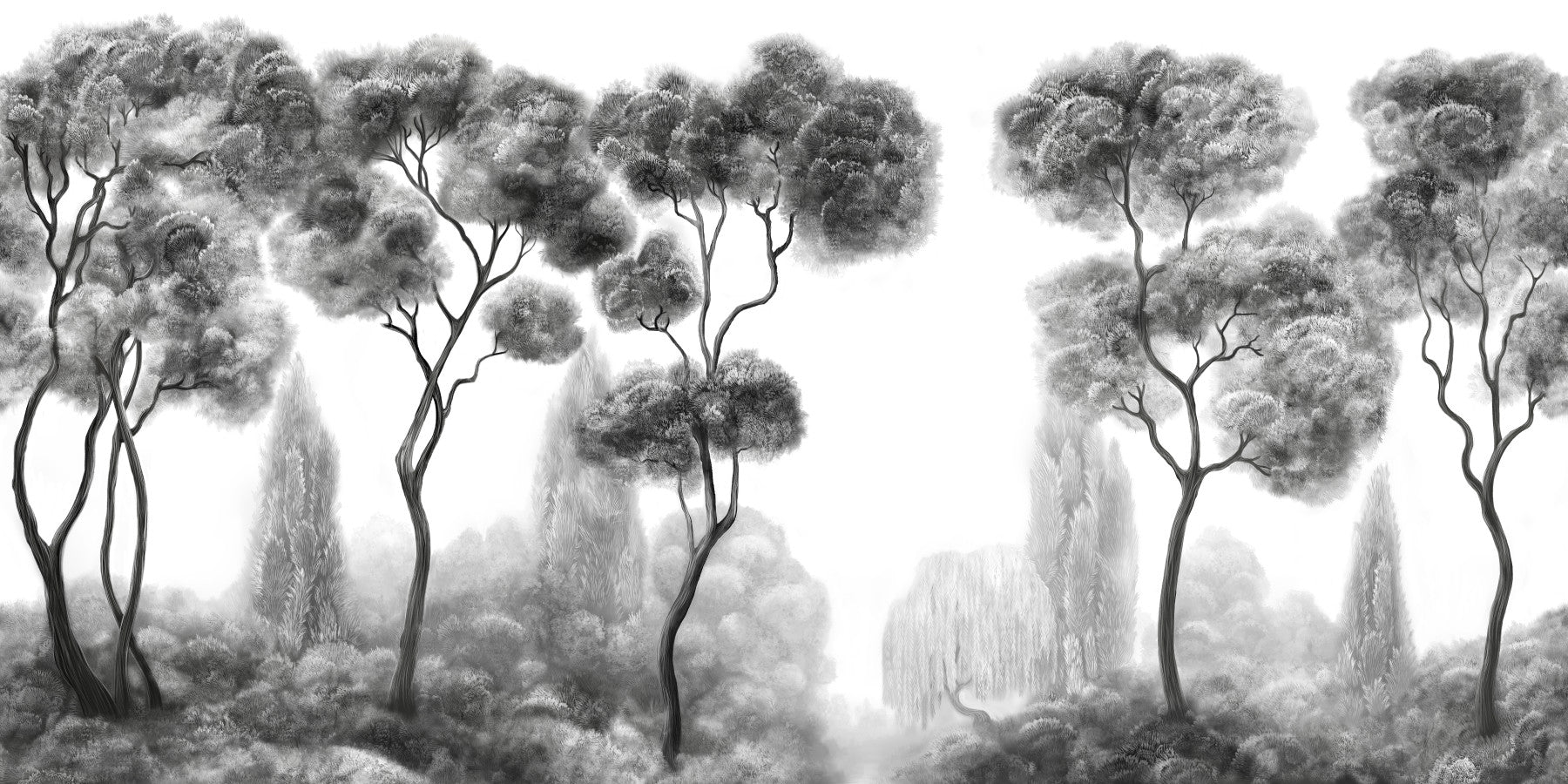 Whispering Pines Landscape Wall Mural