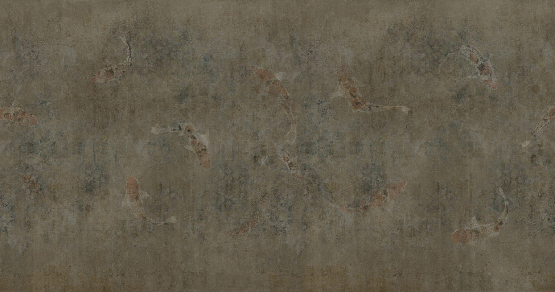Ancient Koi Echoes Wall Mural