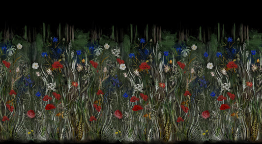 Nocturnal Meadow Bloom Wall Mural