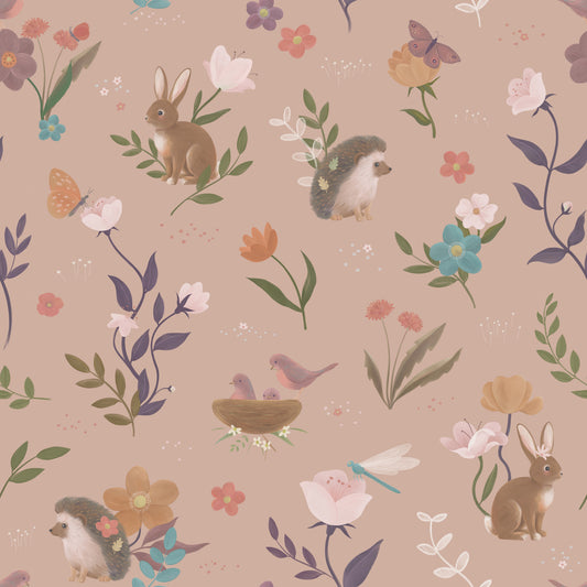 Whimsical Woodland Forest Friends Wallpaper Wallpaper⁠