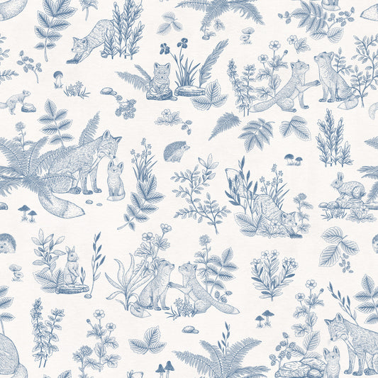 Enchanted Woodland Friends Sketch Wall Mural Wallpaper⁠