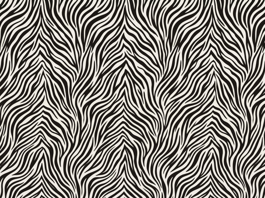 Bold Monochrome Zebra Stripe Wall Decor Wall Mural