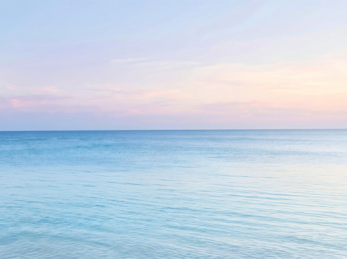 Ethereal Morning Sea Calm Gradient Wall Mural