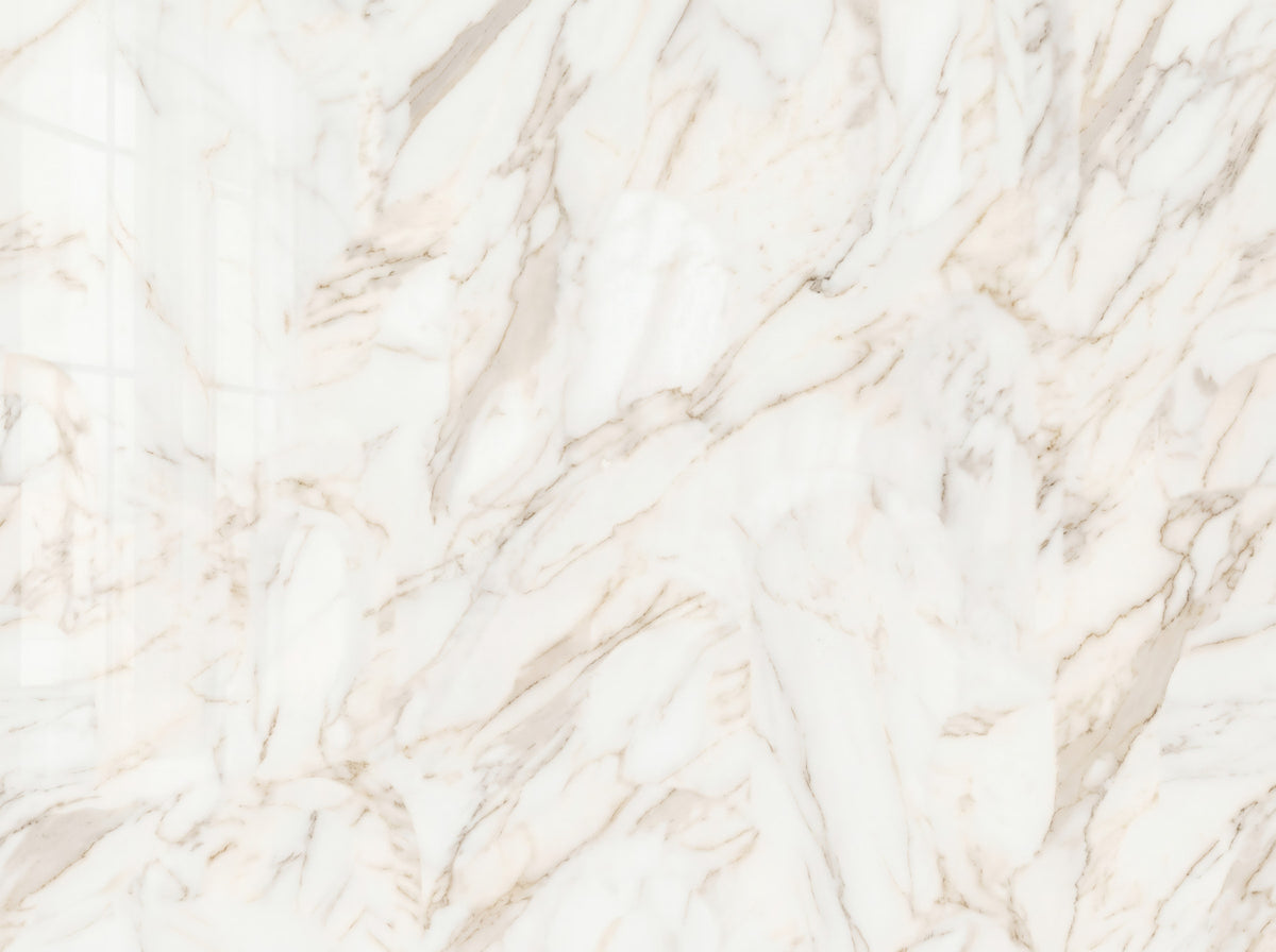 Elegant Calacatta Marble Stone Texture Wall Mural in your room — zoomed