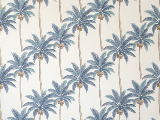 Elegant Blue Tropical Palm Tree Garden Wallpaper Wallpaper⁠