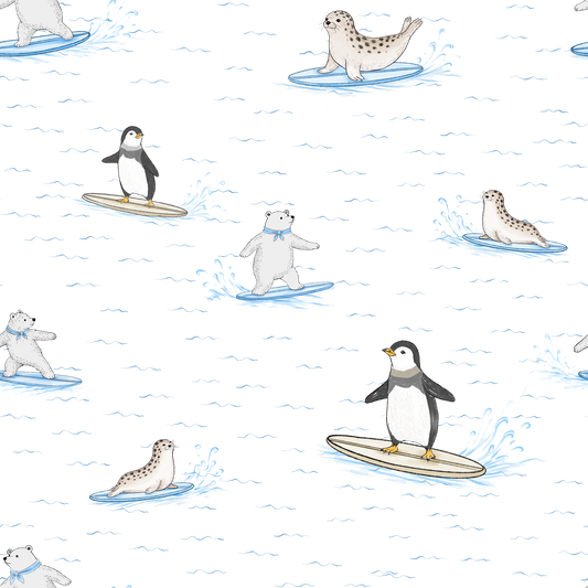 Ice Breakers - icy palette of whites and blues  Wallpaper⁠