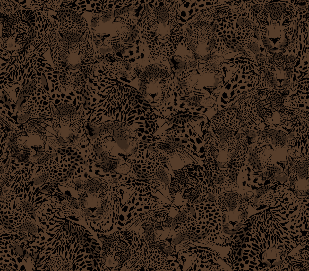 Wild Life - Brown Wallpaper⁠ in your room