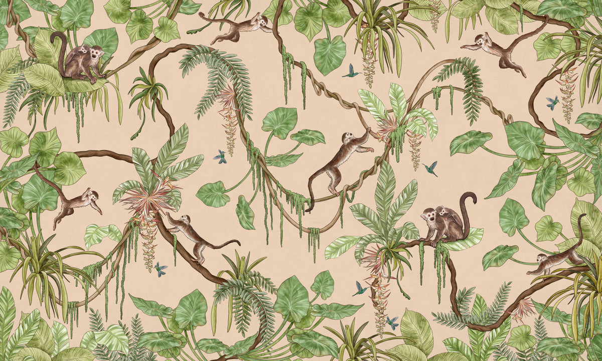 Jungle Playtime Wall Mural in your room