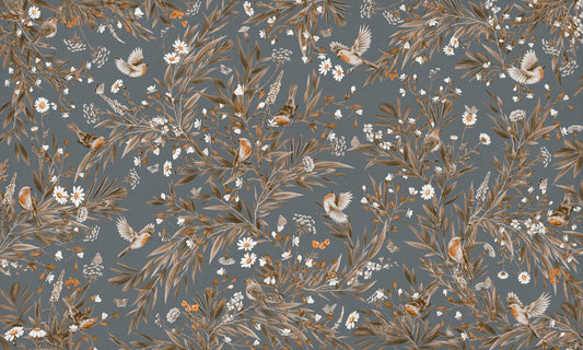 Birds & Blooms Harmony  Wall Mural