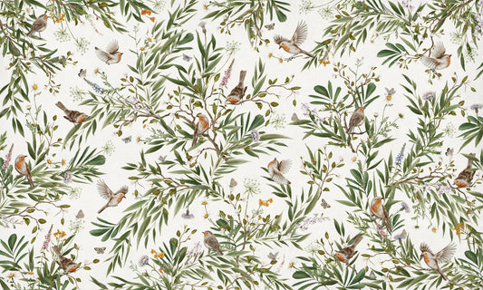 Botanical Aviary  Wall Mural