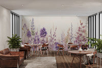 Lavender Watercolor Floral Wallpaper - Wallanza