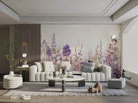 Lavender Watercolor Floral Wallpaper - Wallanza