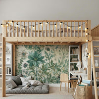 Leafy Blooms Wall Mural - Wallanza