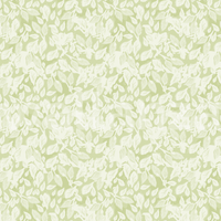 Pattern detail of Leaves In Deep Green Wallpaper showing botanical shapes.
