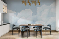 Light Blue Cloudy Sky Wallpaper - Wallanza