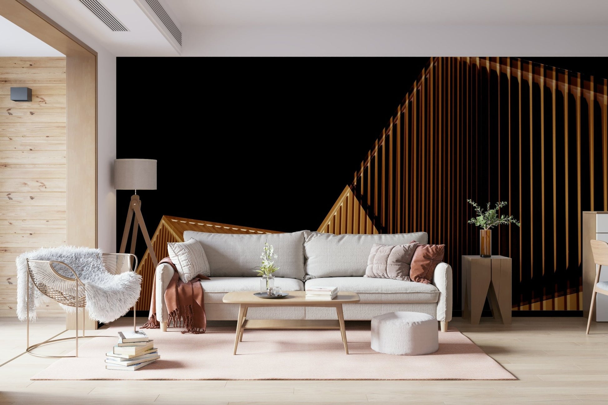 Linear Ascent Wall Mural - Wallanza