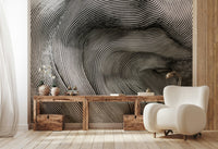 Linear Motion Silver Cascade Wall Mural - Wallanza