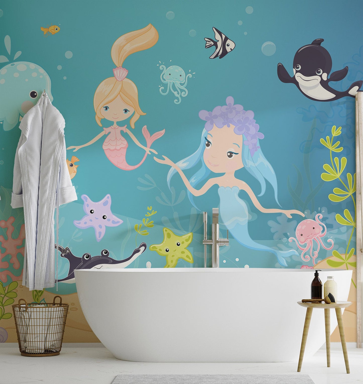 Little Mermaid Underwater Adventure Wallpaper Mural