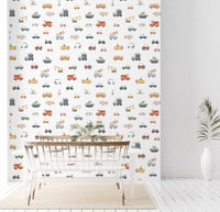 Hand-drawn helicopter and plane peel and stick