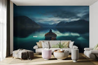 Lonely Boat Lake Wallpaper - Wallanza
