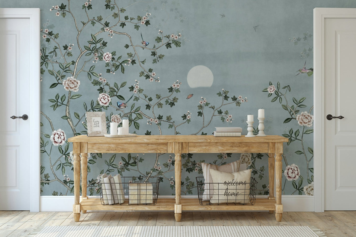 Lunar Bloom Symphony Wall Mural - Wallanza