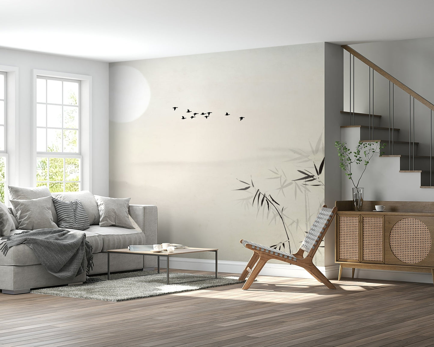 Lunar Garden Wall Mural - Wallanza