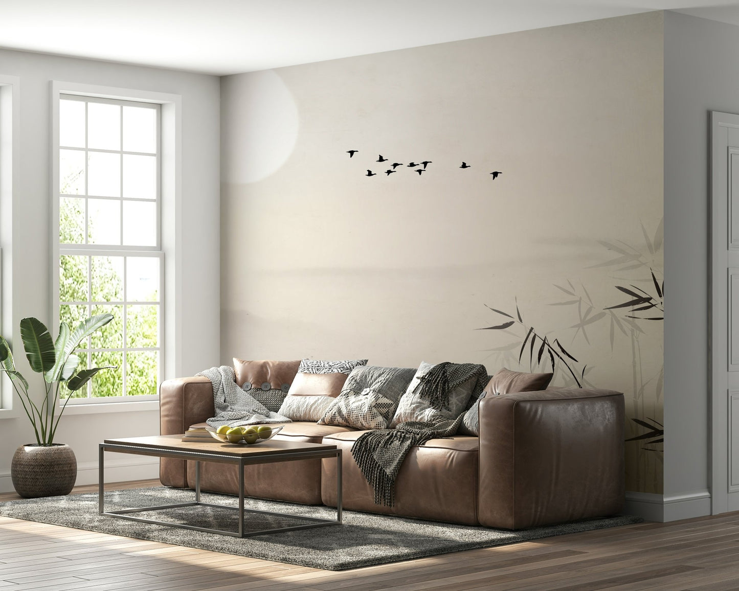 Lunar Garden Wall Mural - Wallanza