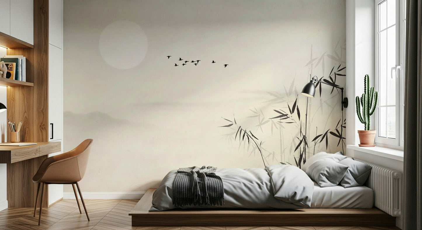 Lunar Garden Wall Mural - Wallanza