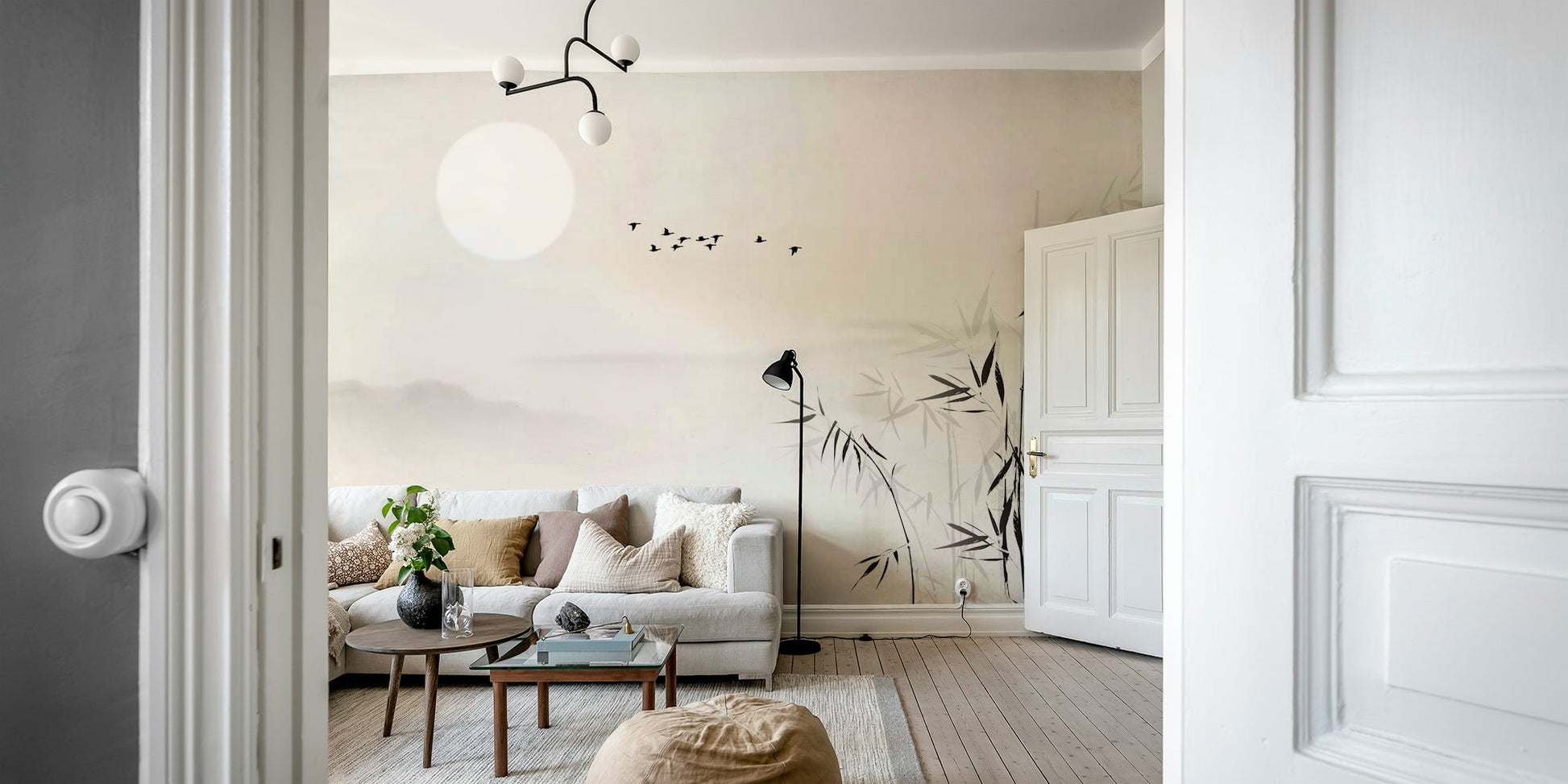 Lunar Garden Wall Mural - Wallanza