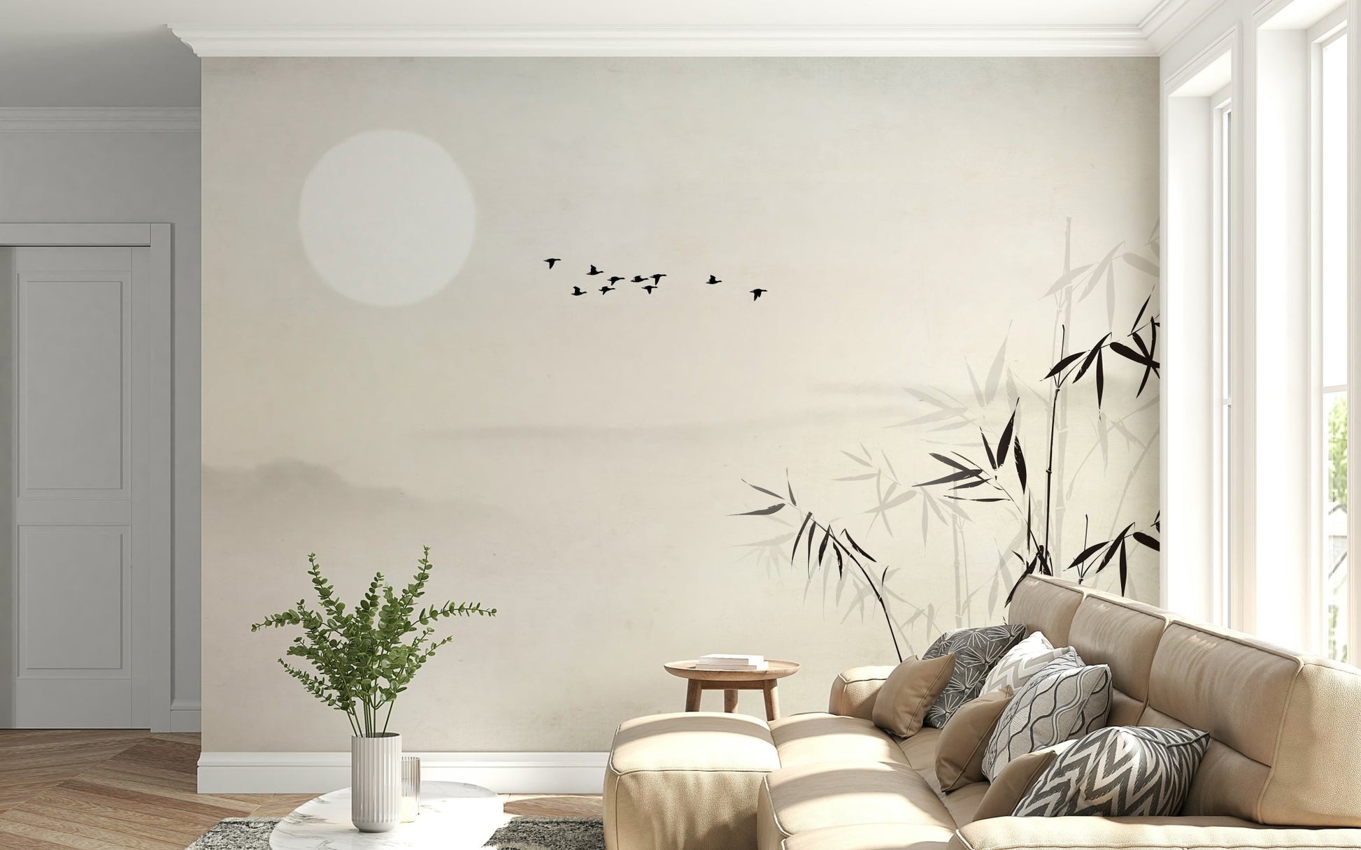 Lunar Garden Wall Mural - Wallanza