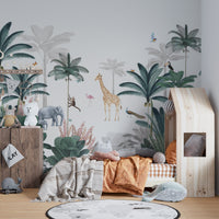 Lush Forest Animals Wallpaper Mural - Wallanza