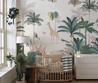 Lush Forest Animals Wallpaper Mural - Wallanza
