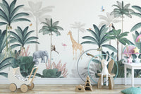Lush Forest Animals Wallpaper Mural - Wallanza