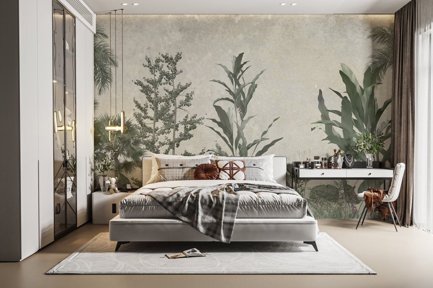Lush Greenery Wallpaper Mural - Wallanza