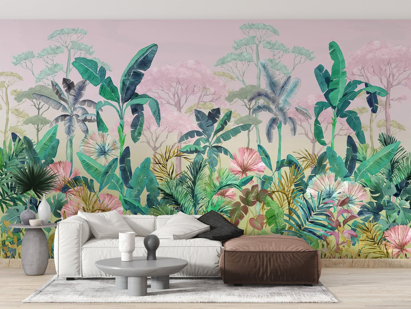 Lush Tropical Jungle Wall Mural - Wallanza