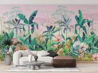 Lush Tropical Jungle Wall Mural - Wallanza